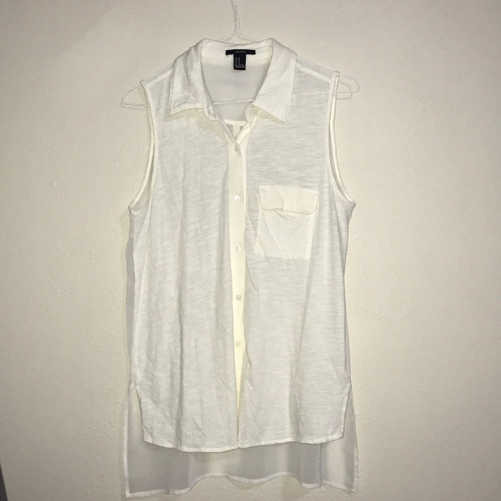 Cool & Crisp Sleeveless Blouse